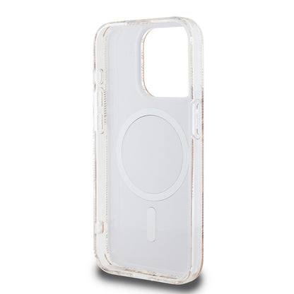 MagSafe Case for Apple iPhone 15 Pro Max, Guess, IML Gcube, Brown