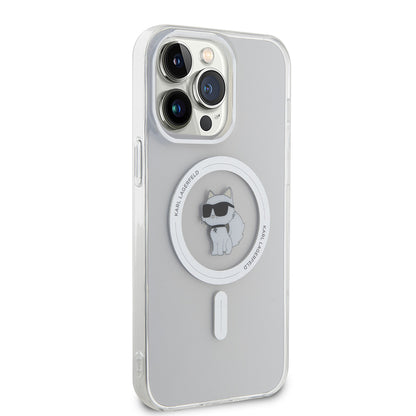 Θήκη MagSafe για Apple iPhone 15 Pro Max, Karl Lagerfeld, IML Choupette, Διάφανη