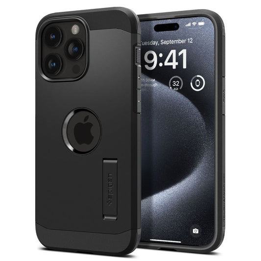 Θήκη MagSafe για Apple iPhone 15 Pro Max, Spigen, Tough Armor, Μαύρη ACS06594
