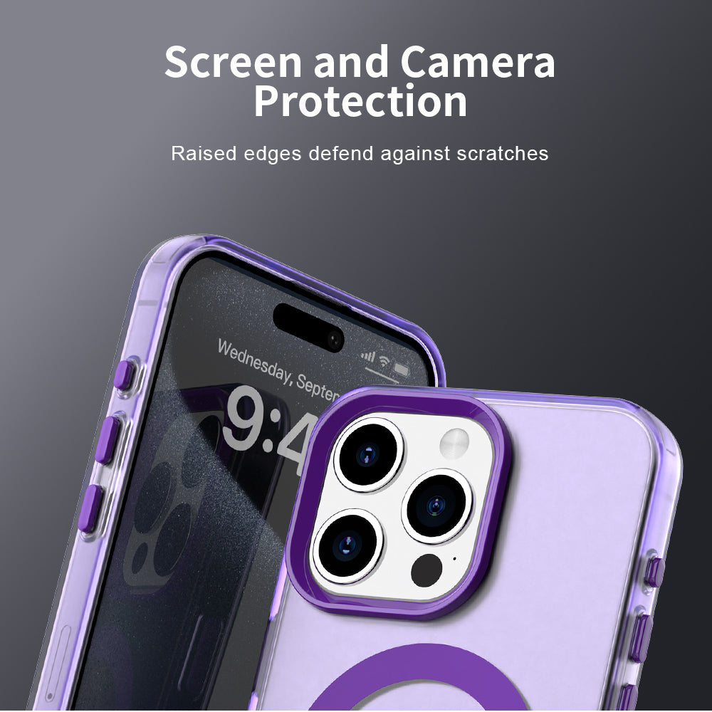 Θήκη MagSafe για Apple iPhone 15 Pro Max, Techsuit, CandyCase, Μωβ