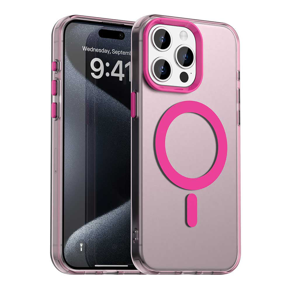 Θήκη MagSafe για Apple iPhone 15 Pro Max, Techsuit, CandyCase, Ροζ