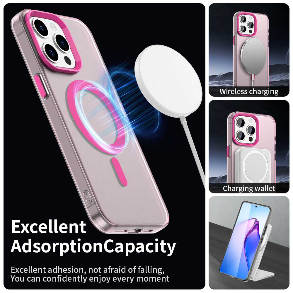 Θήκη MagSafe για Apple iPhone 15 Pro Max, Techsuit, CandyCase, Ροζ