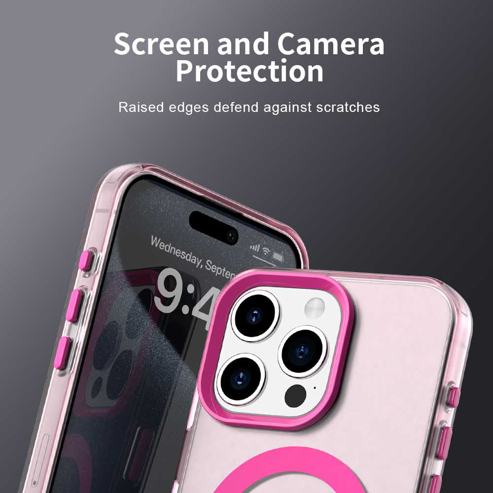 Θήκη MagSafe για Apple iPhone 15 Pro Max, Techsuit, CandyCase, Ροζ