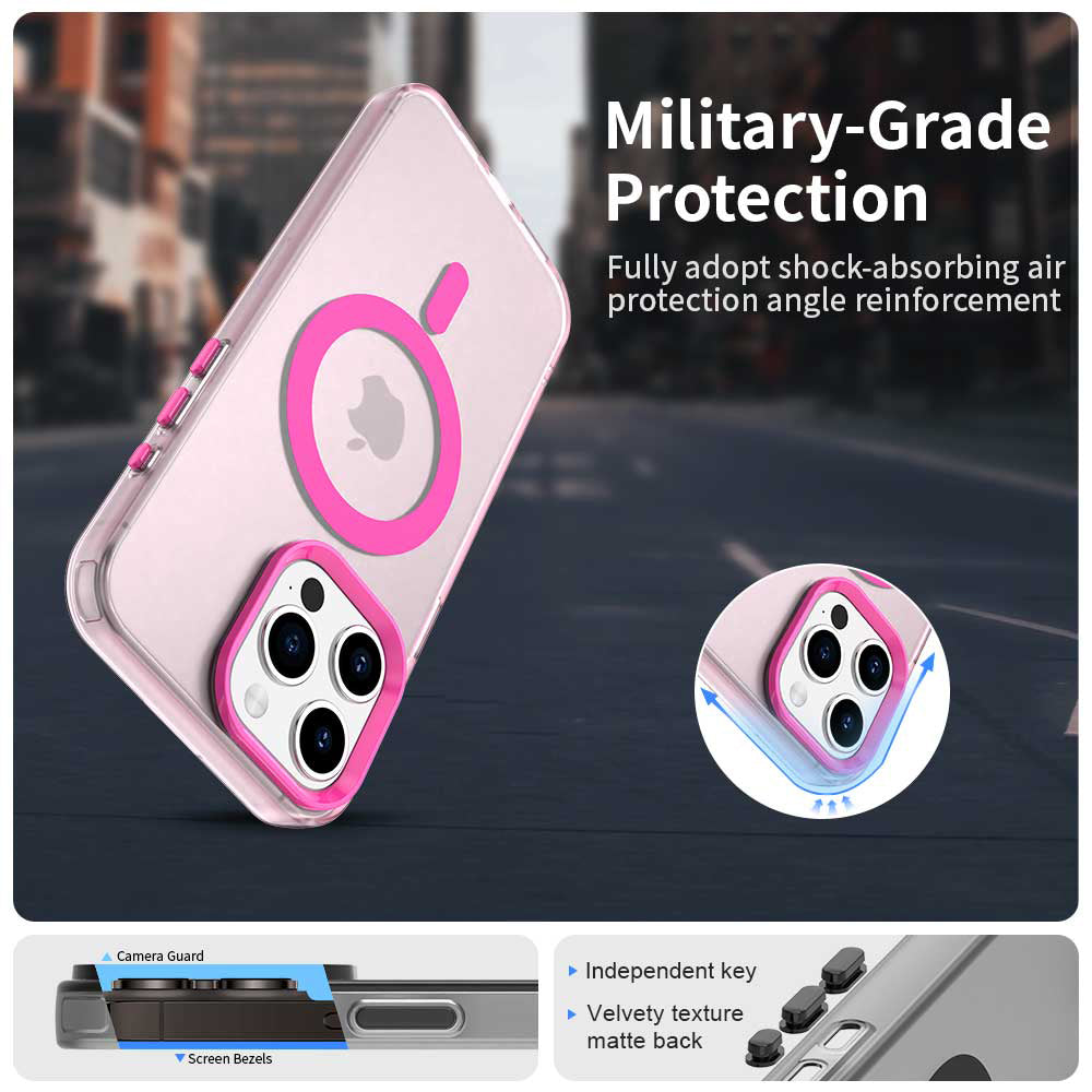 Θήκη MagSafe για Apple iPhone 15 Pro Max, Techsuit, CandyCase, Ροζ