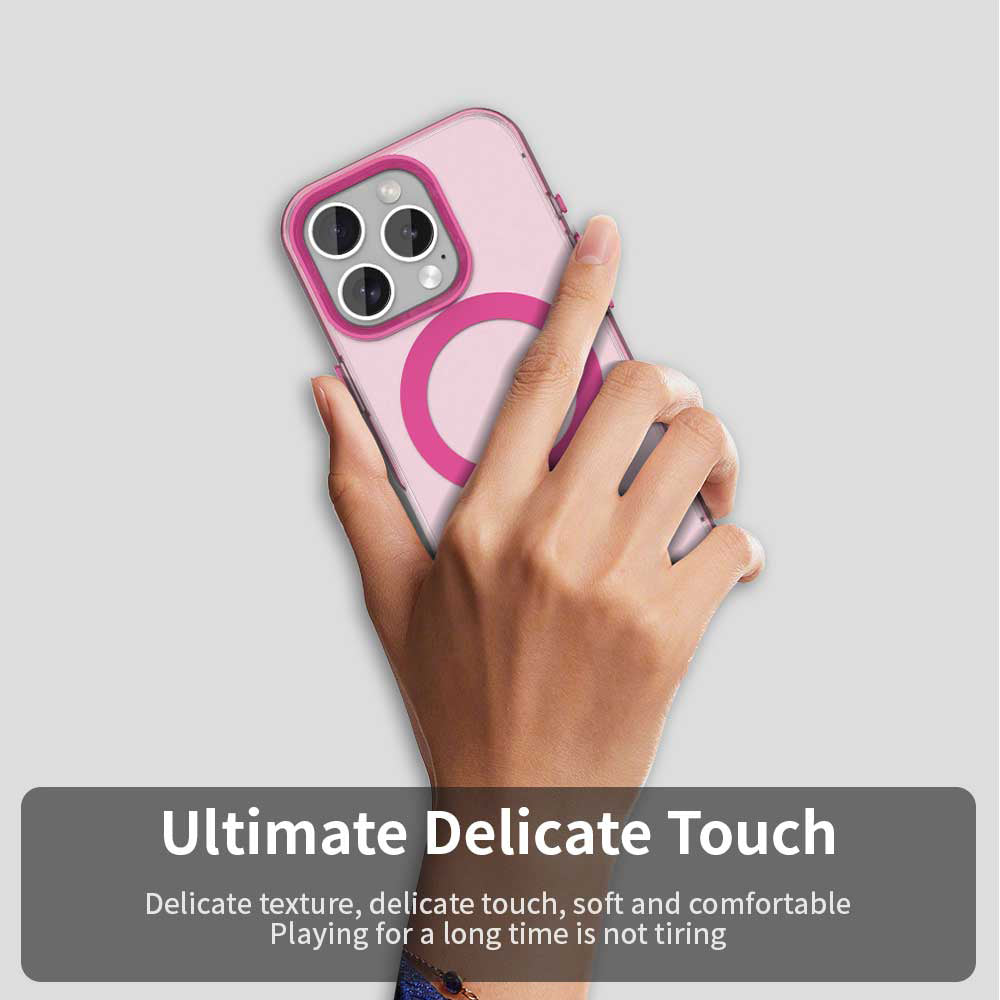 Θήκη MagSafe για Apple iPhone 15 Pro Max, Techsuit, CandyCase, Ροζ