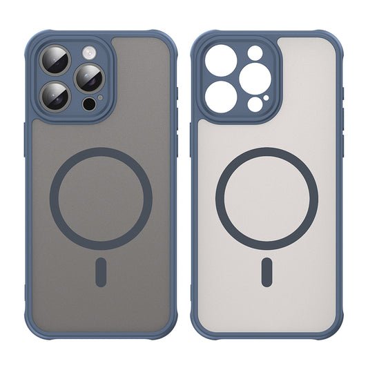 Θήκη MagSafe για Apple iPhone 15 Pro Max, Techsuit, HaloFrost II, Μπλε Σκούρο