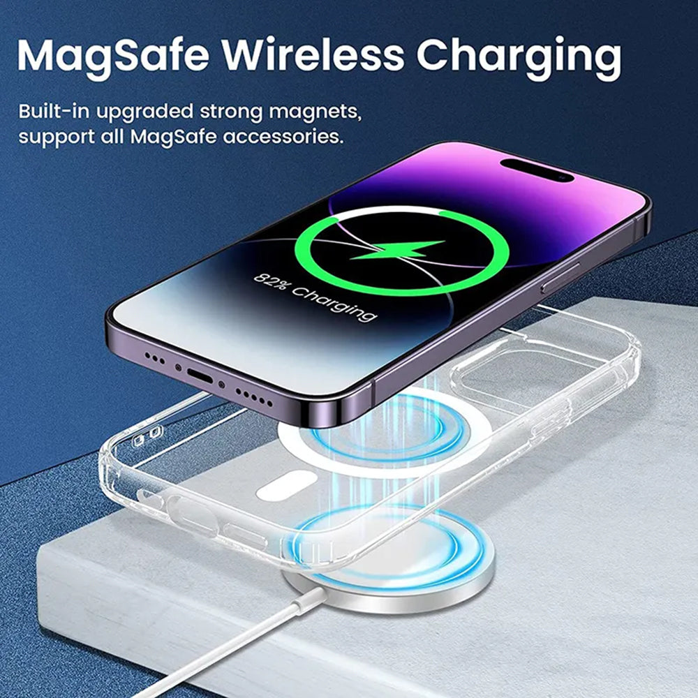 Θήκη MagSafe για Apple iPhone 15 Pro Max, Techsuit, Pro, Μαύρη