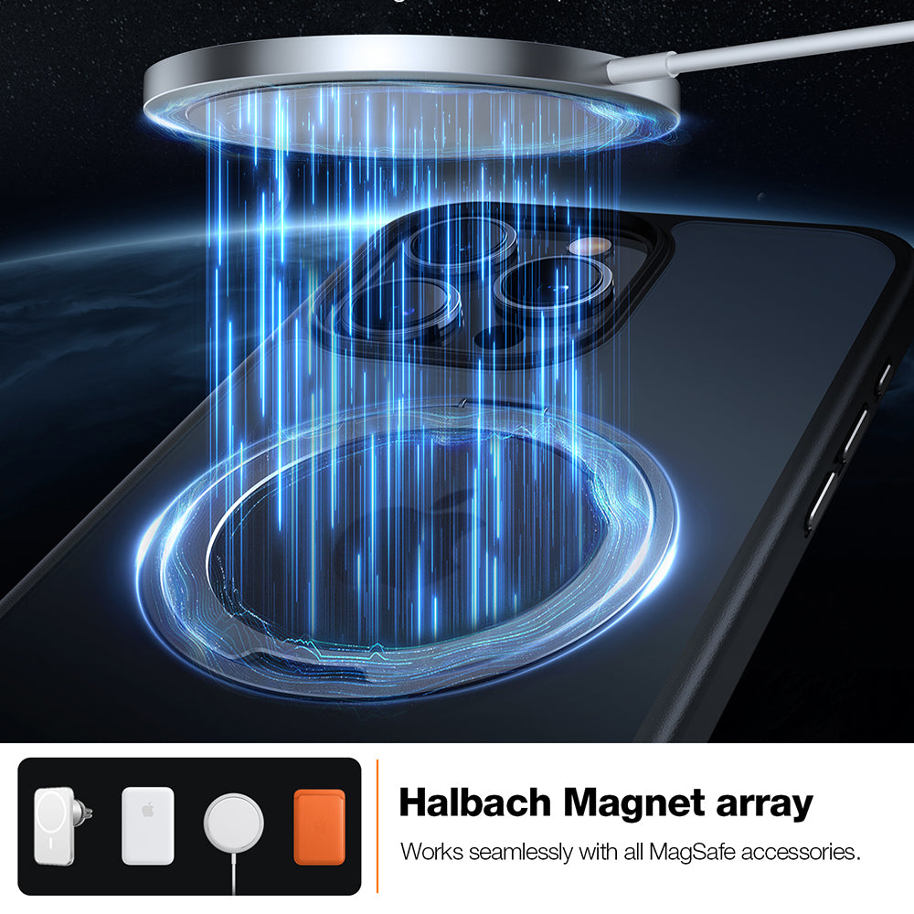 Θήκη MagSafe για Apple iPhone 15 Pro Max, Torras, Ostand Pro, Μαύρη