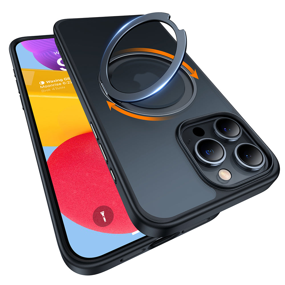 Θήκη MagSafe για Apple iPhone 15 Pro Max, Torras, Ostand Pro, Μαύρη