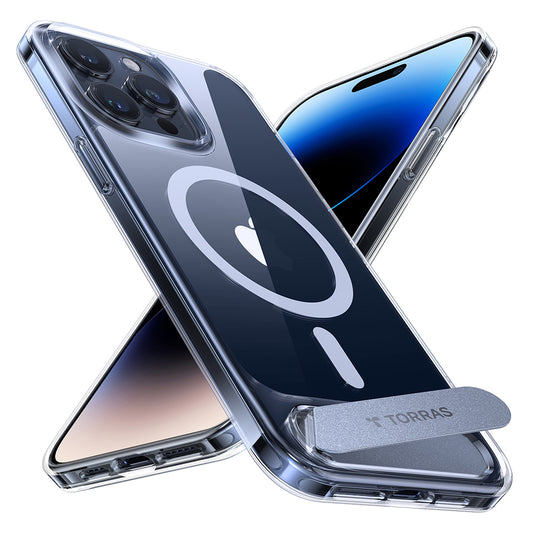Θήκη MagSafe για Apple iPhone 15 Pro Max, Torras, Pstand, Διαφανής