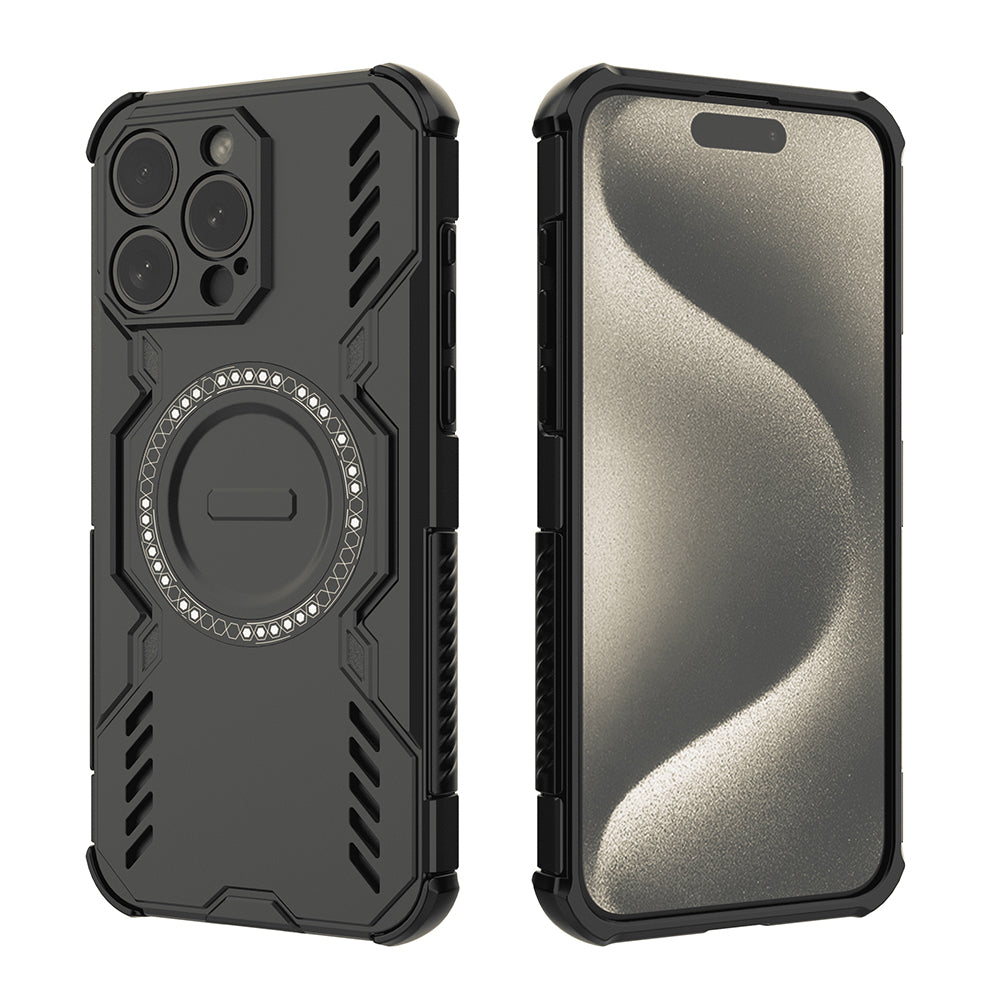 Θήκη MagSafe για Apple iPhone 15 Pro, Techsuit, ArmorMag, Μαύρη