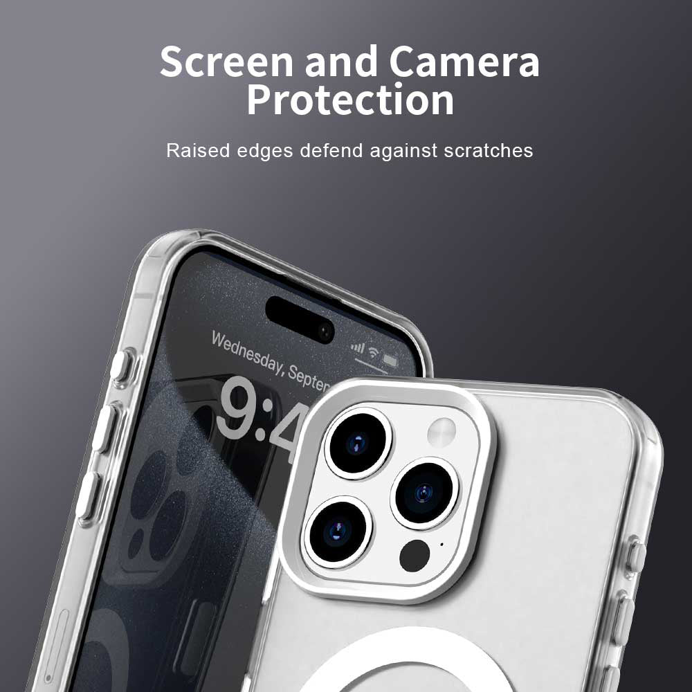 Θήκη MagSafe για Apple iPhone 15 Pro, Techsuit, CandyCase, Λευκή