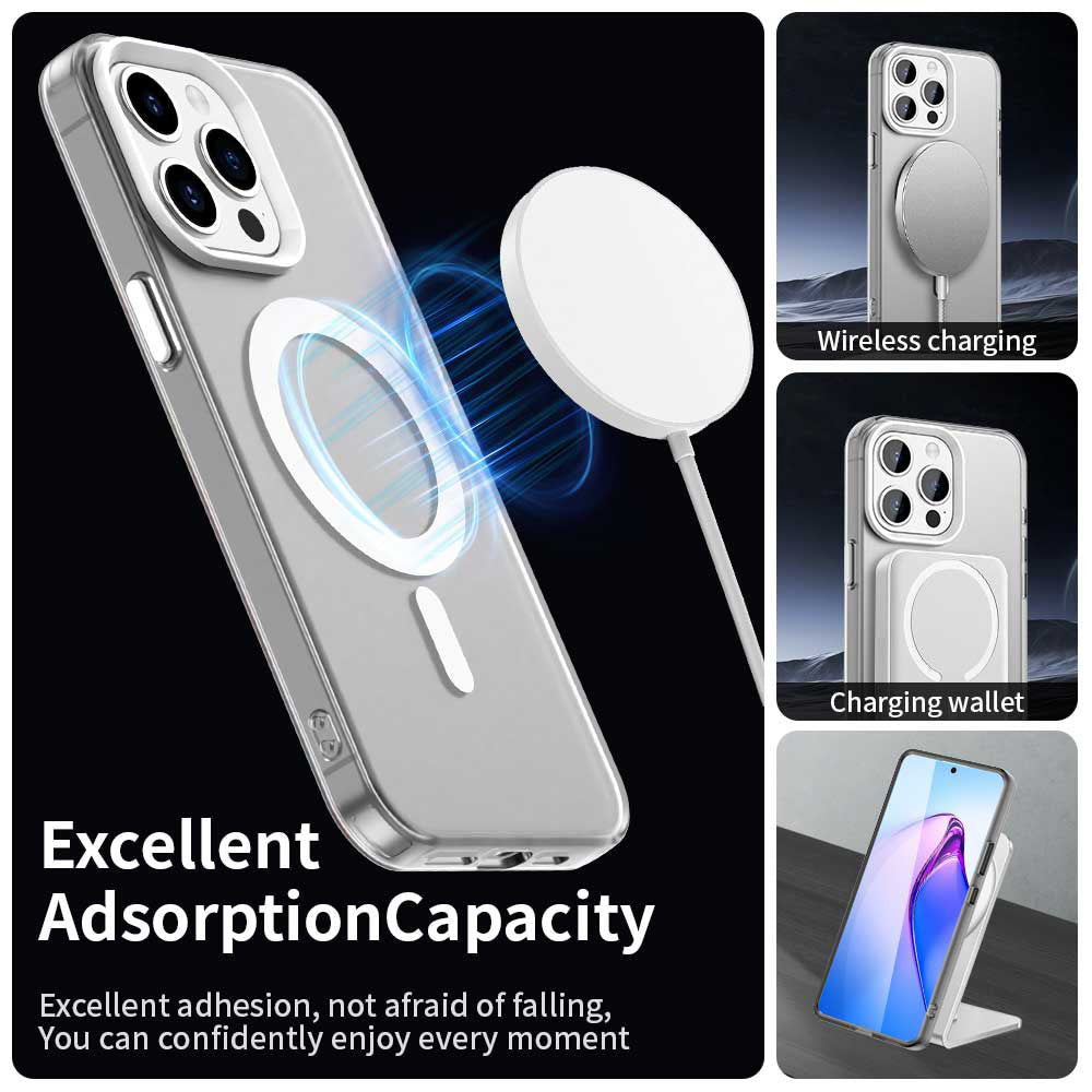 Θήκη MagSafe για Apple iPhone 15 Pro, Techsuit, CandyCase, Λευκή