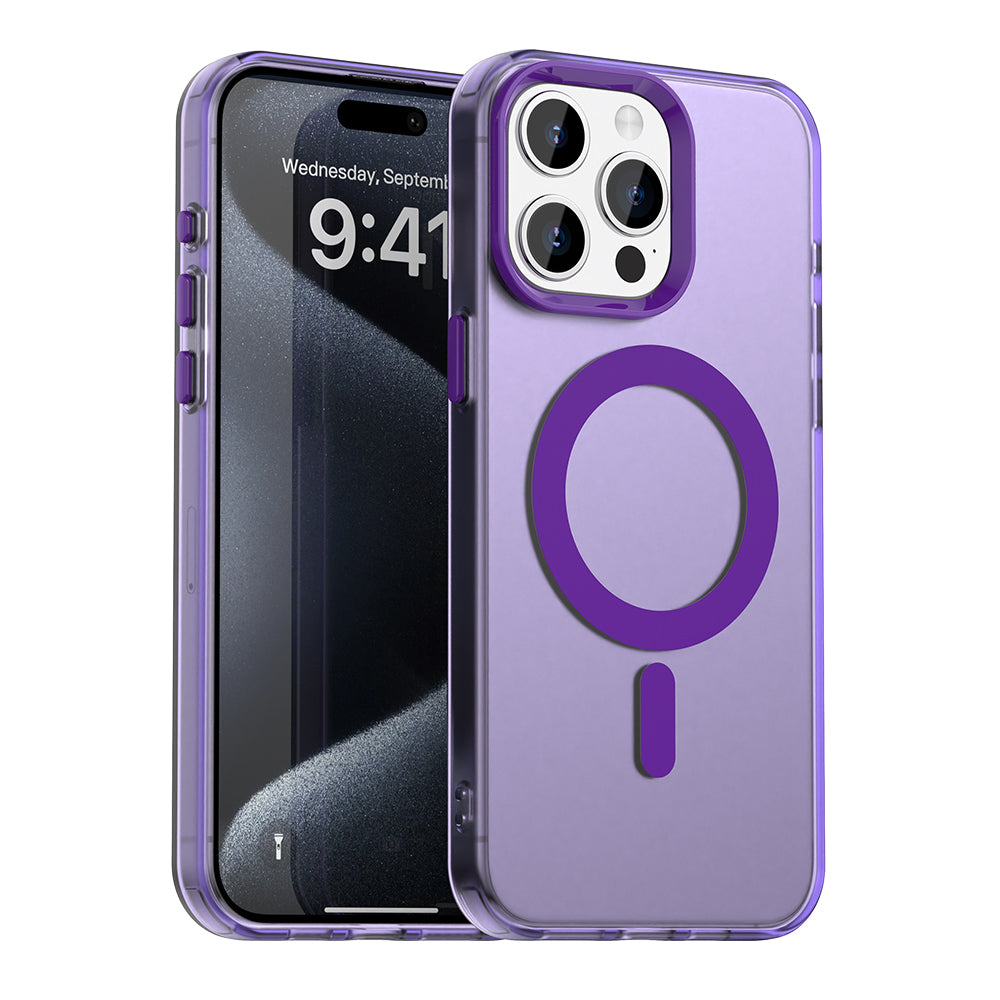 Θήκη MagSafe για Apple iPhone 15 Pro, Techsuit, CandyCase, Μωβ