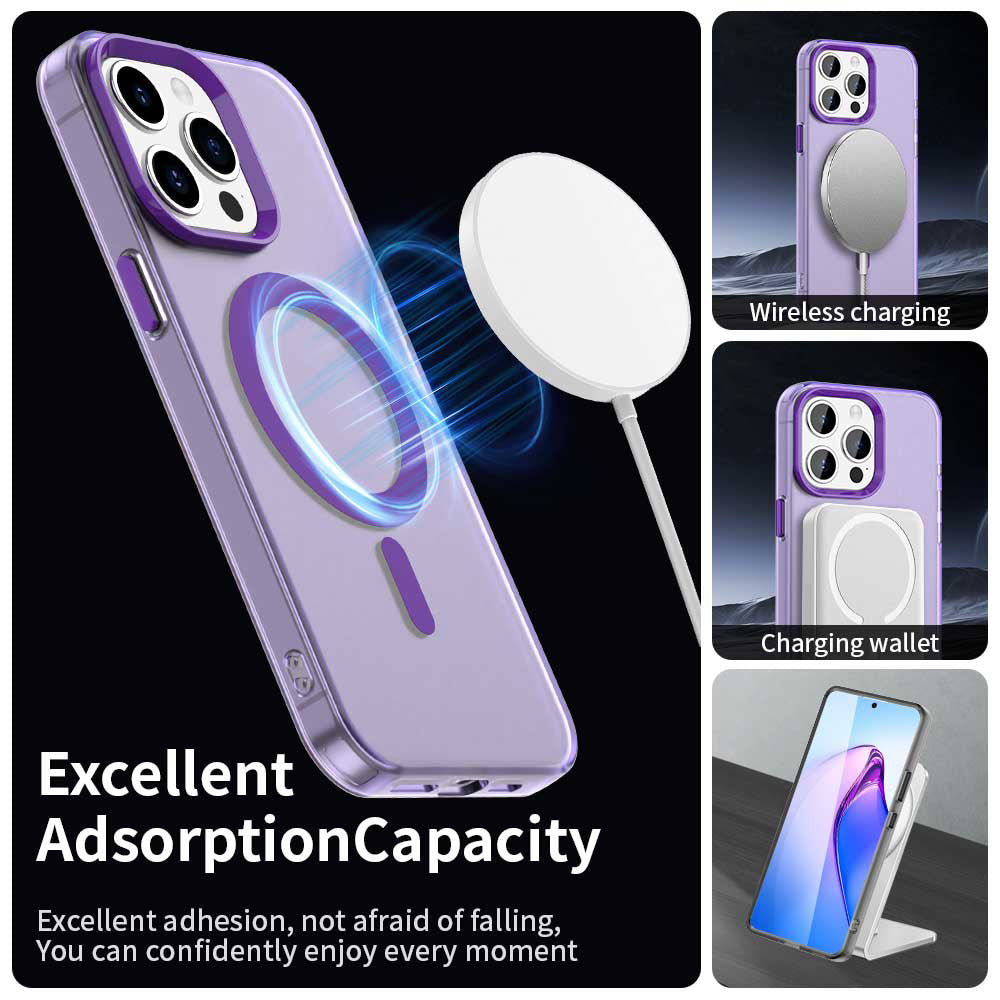 Θήκη MagSafe για Apple iPhone 15 Pro, Techsuit, CandyCase, Μωβ