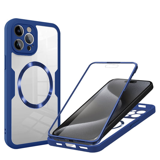 Θήκη MagSafe για Apple iPhone 15 Pro, Techsuit, ColorVerse 360, Μπλε