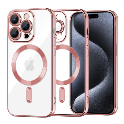 Θήκη MagSafe για Apple iPhone 15 Pro, Techsuit, Luxury Crystal, Ροζ