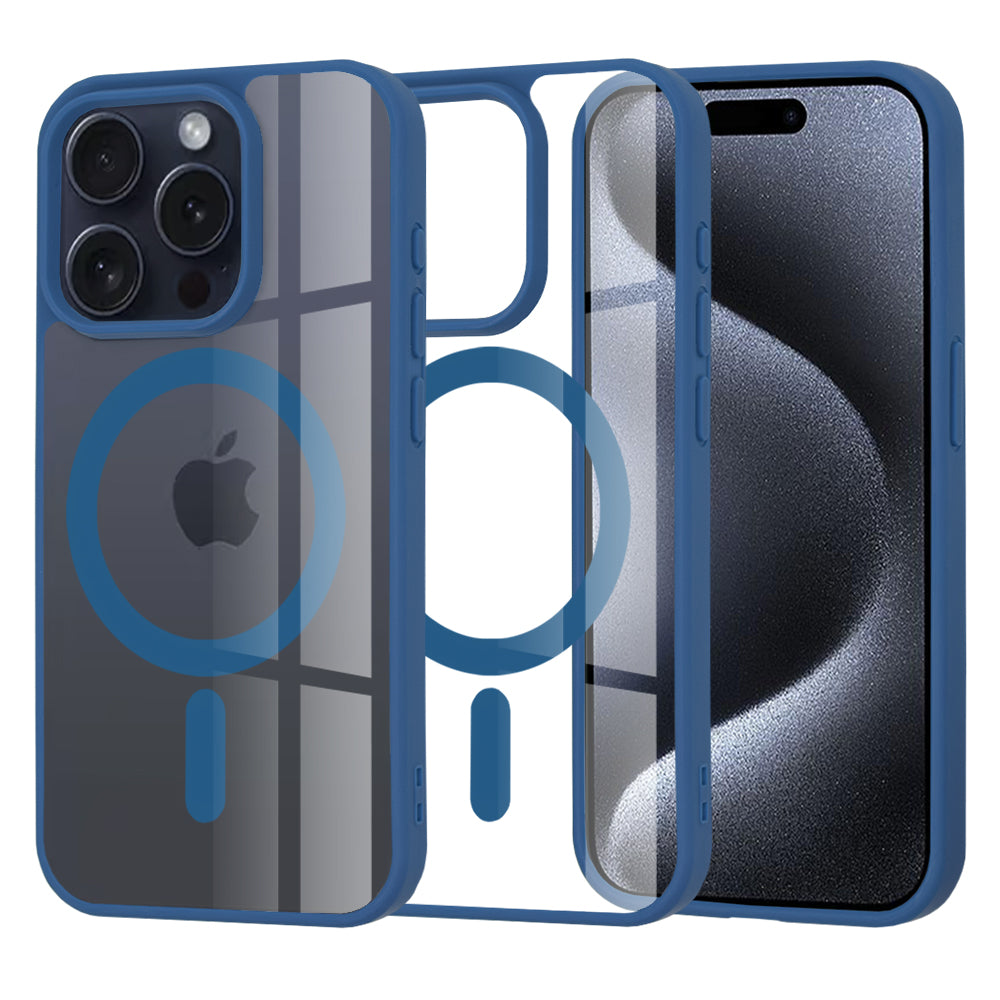 Θήκη MagSafe για Apple iPhone 15 Pro, Techsuit, Pro, Μπλε