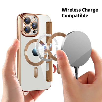 Θήκη MagSafe για Apple iPhone 15 Pro, Techsuit, SmartMag Book, Καφέ