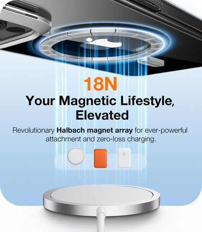 Θήκη MagSafe για Apple iPhone 15 Pro, Torras, Lstand, Διαφανής