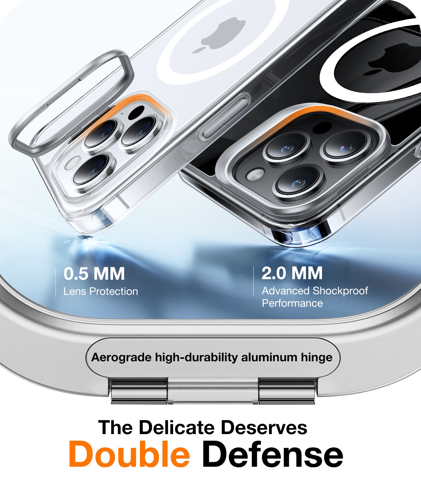 Θήκη MagSafe για Apple iPhone 15 Pro, Torras, Lstand, Διαφανής