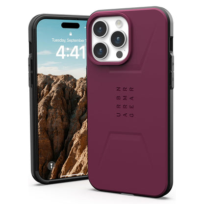 Θήκη MagSafe για Apple iPhone 15 Pro, Urban Armor Gear, Civilian, Βυσσινί