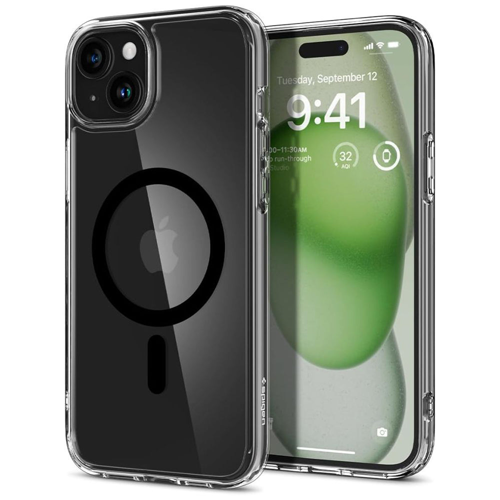 Θήκη MagSafe για Apple iPhone 15, Spigen, Ultra Hybrid, Μαύρη ACS06803