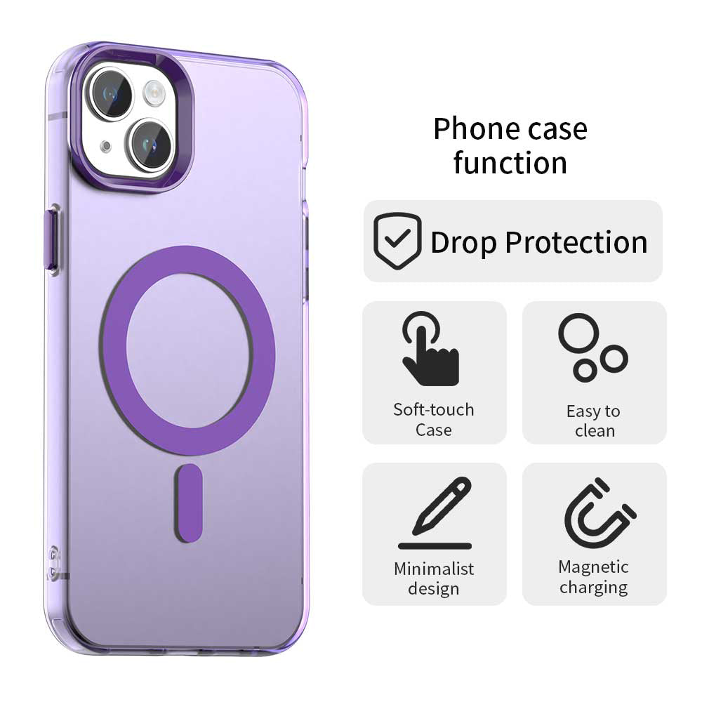 Θήκη MagSafe για Apple iPhone 15, Techsuit, CandyCase, Μωβ