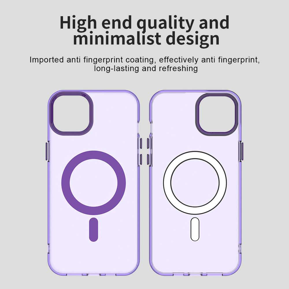 Θήκη MagSafe για Apple iPhone 15, Techsuit, CandyCase, Μωβ