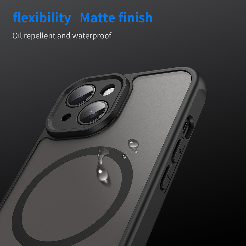 Θήκη MagSafe για Apple iPhone 15, Techsuit, HaloFrost II, Μαύρο