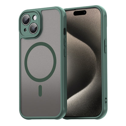 MagSafe Case for Apple iPhone 15, Techsuit, HaloFrost II, Green