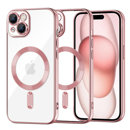 Θήκη MagSafe για Apple iPhone 15, Techsuit, Luxury Crystal, Ροζ