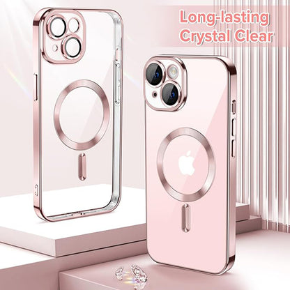 Θήκη MagSafe για Apple iPhone 15, Techsuit, Luxury Crystal, Ροζ