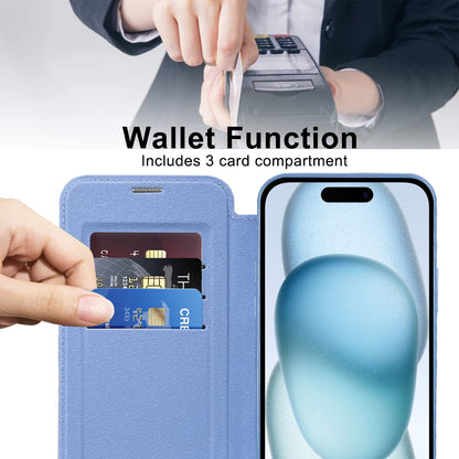 Θήκη MagSafe για Apple iPhone 15, Techsuit, SmartMag Book, Μπλε