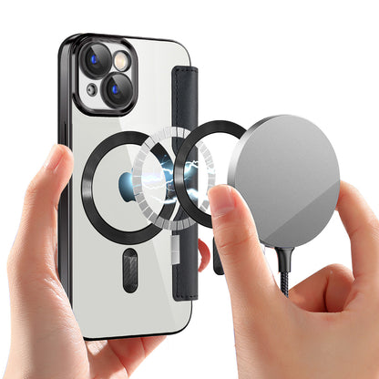 Θήκη MagSafe για Apple iPhone 15, Techsuit, SmartMag Book, Μαύρη