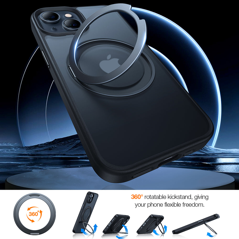 Θήκη MagSafe για Apple iPhone 15, Torras, Ostand Pro, Μαύρη