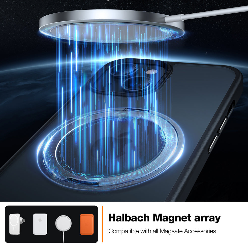 Θήκη MagSafe για Apple iPhone 15, Torras, Ostand Pro, Μαύρη