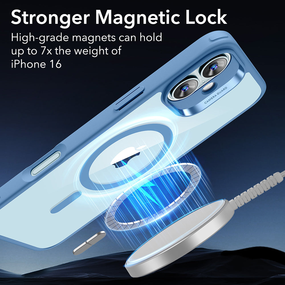 Θήκη MagSafe για Apple iPhone 16, ESR, Classic Hybrid, Διάφανο Μπλε