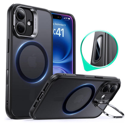 Θήκη MagSafe για Apple iPhone 16, ESR, Classic Hybrid Kickstand Slide, Ματ Μαύρη