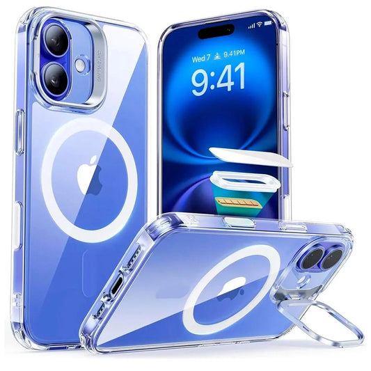 Θήκη MagSafe για Apple iPhone 16, ESR, Classic Hybrid Kickstand Slide, Διαφανής