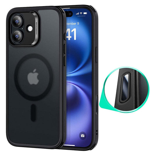 Θήκη MagSafe για Apple iPhone 16, ESR, Classic Hybrid Slide, Μαύρο Σατινέ