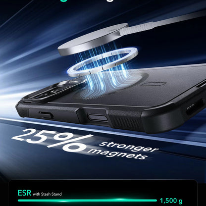 Θήκη MagSafe για Apple iPhone 16, ESR, Cyber Armor Kickstand, Μαύρη