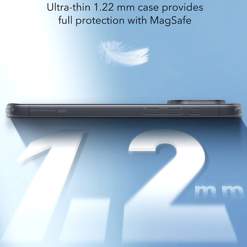 Θήκη MagSafe για Apple iPhone 16, ESR, Zero, Ματ Μαύρη
