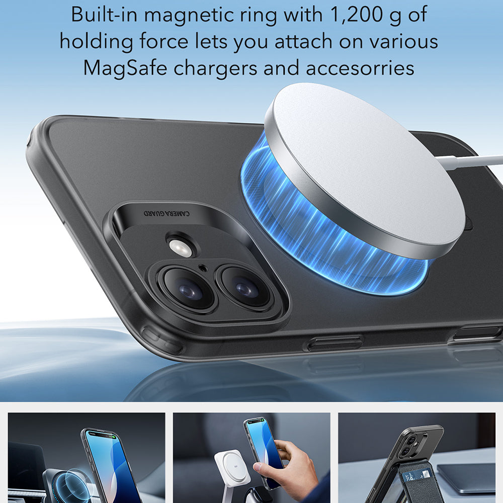 Θήκη MagSafe για Apple iPhone 16, ESR, Zero, Ματ Μαύρη