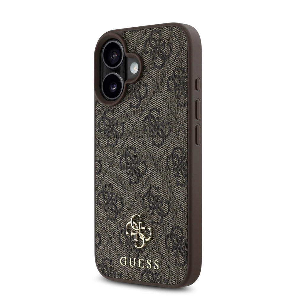 Θήκη MagSafe για Apple iPhone 16, Guess, 4G Classic, Καφέ