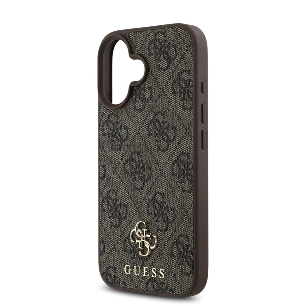 Θήκη MagSafe για Apple iPhone 16, Guess, 4G Classic, Καφέ