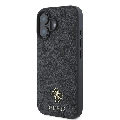 Θήκη MagSafe για Apple iPhone 16, Guess, 4G Classic, Μαύρη