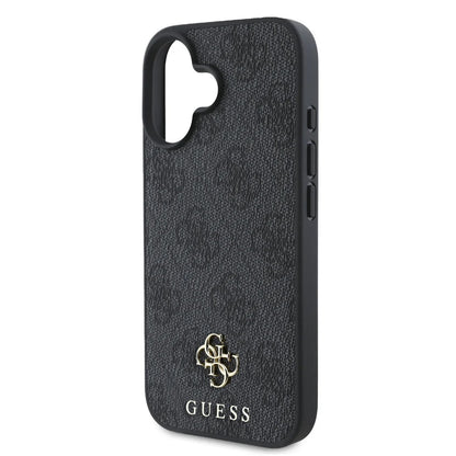 Θήκη MagSafe για Apple iPhone 16, Guess, 4G Classic, Μαύρη
