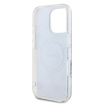 Θήκη MagSafe για Apple iPhone 16, Guess, IML 4G, Μπλε