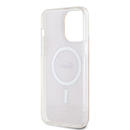 MagSafe Case for Apple iPhone 16, Guess, IML 4G, Pink